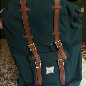 Herschel Supply Company Green and Brown Classic Backpack